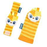 Maxbell 4x Baby Wrist Rattles Sensory Toys for Baby 0-6 Months Infant