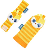 Maxbell 4x Baby Wrist Rattles Sensory Toys for Baby 0-6 Months Infant