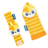 Maxbell 4x Baby Wrist Rattles Sensory Toys for Baby 0-6 Months Infant