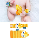 Maxbell 4x Baby Wrist Rattles Sensory Toys for Baby 0-6 Months Infant