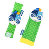 Maxbell 4x Baby Wrist Rattles Sensory Toys for Baby 0-6 Months Infant