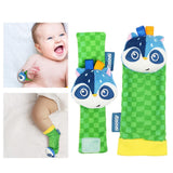 Maxbell 4x Baby Wrist Rattles Sensory Toys for Baby 0-6 Months Infant