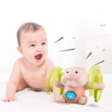 Maxbell 2pcs Electric Tumbling Pig Baby Sing Music Toy Voice Control Cute Design