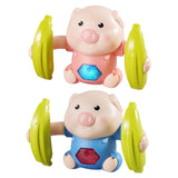Maxbell 2pcs Electric Tumbling Pig Baby Sing Music Toy Voice Control Cute Design
