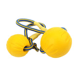 EVA Dog Chew Ball Toys Yellow Bite Resistant for Dogs Training Playing 9cm Ball With Rope - Aladdin Shoppers