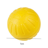 EVA Dog Chew Ball Toys Yellow Bite Resistant for Dogs Training Playing 7cm Ball - Aladdin Shoppers