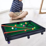 Maxbell Portable Pool Table Set Billiards Game Playset for Home Playhouse Desk L - Aladdin Shoppers