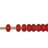 Maxbell Abacus Busy Board Counting Sensory Toy Wooden for Preschool Red