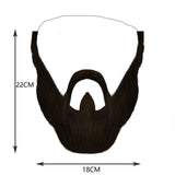 Maxbell 2xFake Beard Costume Accessories Party Supplies Men Realistic Holiday Mustache