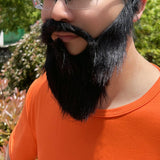 Maxbell 4xFake Beard Costume Accessories Party Supplies Men Realistic Holiday Mustache