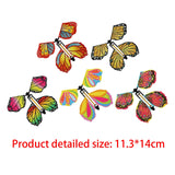 Maxbell 6x5x Flying Butterfly Clockwork Butterfly for Birthday Greeting Cards Bookmark Style E
