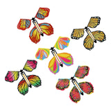 Maxbell 6x5x Flying Butterfly Clockwork Butterfly for Birthday Greeting Cards Bookmark Style E