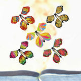 Maxbell 6x5x Flying Butterfly Clockwork Butterfly for Birthday Greeting Cards Bookmark Style E