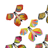 Maxbell 6x5x Flying Butterfly Clockwork Butterfly for Birthday Greeting Cards Bookmark Style E