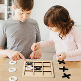 Maxbell 5xTic TAC Toe Board Game Family Board Games for Adults Outdoor Indoor Children