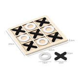 Maxbell 6xTic TAC Toe Board Game Family Board Games for Adults Outdoor Indoor Children