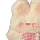 Maxbell DIY Bib Rabbit Keychain Cute Comfort Squeak Rabbit for Holiday Handbag Decor Material Package