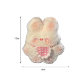 Maxbell DIY Bib Rabbit Keychain Cute Comfort Squeak Rabbit for Holiday Handbag Decor Material Package