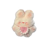 Maxbell DIY Bib Rabbit Keychain Cute Comfort Squeak Rabbit for Holiday Handbag Decor Material Package