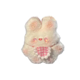 Maxbell DIY Bib Rabbit Keychain Cute Comfort Squeak Rabbit for Holiday Handbag Decor Material Package