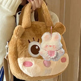 Maxbell DIY Bib Rabbit Keychain Cute Comfort Squeak Rabbit for Holiday Handbag Decor Material Package