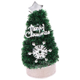 Maxbell 6x1/12 Miniature Christmas Tree Doll House Accessories for Boys Birthday Gifts Silver