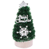 Maxbell 5x1/12 Miniature Christmas Tree Doll House Accessories for Boys Birthday Gifts Silver