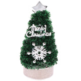 Maxbell 3x1/12 Miniature Christmas Tree Doll House Accessories for Boys Birthday Gifts Silver