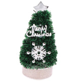 Maxbell 6x1/12 Miniature Christmas Tree Doll House Accessories for Boys Birthday Gifts Silver