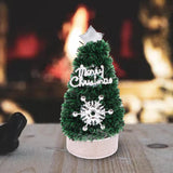 Maxbell 4x1/12 Miniature Christmas Tree Doll House Accessories for Boys Birthday Gifts Silver