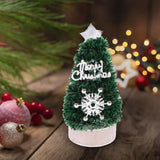 Maxbell 2x1/12 Miniature Christmas Tree Doll House Accessories for Boys Birthday Gifts Silver