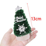Maxbell 2x1/12 Miniature Christmas Tree Doll House Accessories for Boys Birthday Gifts Silver