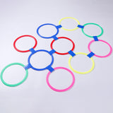 Hopscotch Rings Game with Connectors Portable for Boys Girls Toddlers Ages 3+ 28cm 5 rings