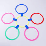 Hopscotch Rings Game with Connectors Portable for Boys Girls Toddlers Ages 3+ 28cm 5 rings