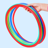 Hopscotch Rings Game with Connectors Portable for Boys Girls Toddlers Ages 3+ 28cm 5 rings