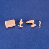 Maxbell 4x1/64 Cabinet Auto Repair Tool Tiny Model for DIY Sand Table Desktop Ornament Toolkit
