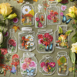 Maxbell Maxbell 20Pcs DIY Transparent Dried Flower Bookmarks for Home Party Favors