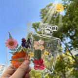 Maxbell Maxbell 20Pcs DIY Transparent Dried Flower Bookmarks for Home Party Favors