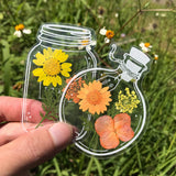 Maxbell Maxbell 20Pcs DIY Transparent Dried Flower Bookmarks for Home Party Favors