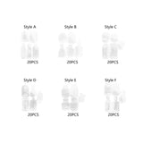 Maxbell Maxbell 20Pcs DIY Transparent Dried Flower Bookmarks for Home Party Favors