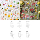 Maxbell Maxbell 20Pcs DIY Transparent Dried Flower Bookmarks for Home Party Favors
