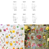 Maxbell Maxbell 20Pcs DIY Transparent Dried Flower Bookmarks for Home Party Favors