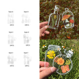 Maxbell Maxbell 20Pcs DIY Transparent Dried Flower Bookmarks for Home Party Favors
