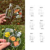 Maxbell Maxbell 20Pcs DIY Transparent Dried Flower Bookmarks for Home Party Favors