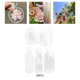 Maxbell Maxbell 20Pcs DIY Transparent Dried Flower Bookmarks for Home Party Favors