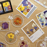 Maxbell Maxbell 20Pcs DIY Transparent Dried Flower Bookmarks for Home Party Favors