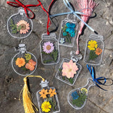 Maxbell Maxbell 20Pcs DIY Transparent Dried Flower Bookmarks for Home Party Favors