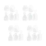 Maxbell Maxbell 20Pcs DIY Transparent Dried Flower Bookmarks for Home Party Favors