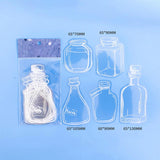 Maxbell Maxbell 20Pcs DIY Transparent Dried Flower Bookmarks for Home Party Favors
