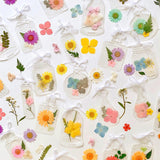 Maxbell Maxbell 20Pcs DIY Transparent Dried Flower Bookmarks for Home Party Favors